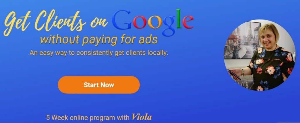 Get clients on Google without paying for ads - online course