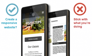 Mobile responsive website